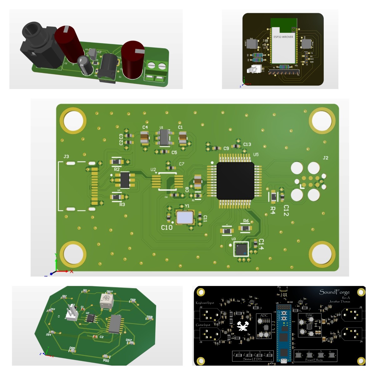 Check out the evolution of my PCB Designs